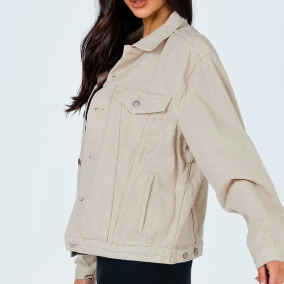 Princess Polly Western Denim Jacket - Beige - Picture 6 of 11